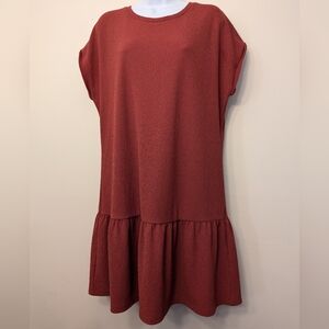 🛍️Signature Elegant Rust Dress Size Medium PTP 22